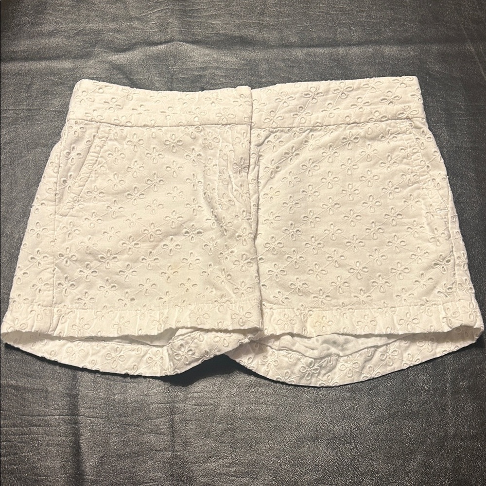 Vineyard Vines Kids White Eyelet Shorts